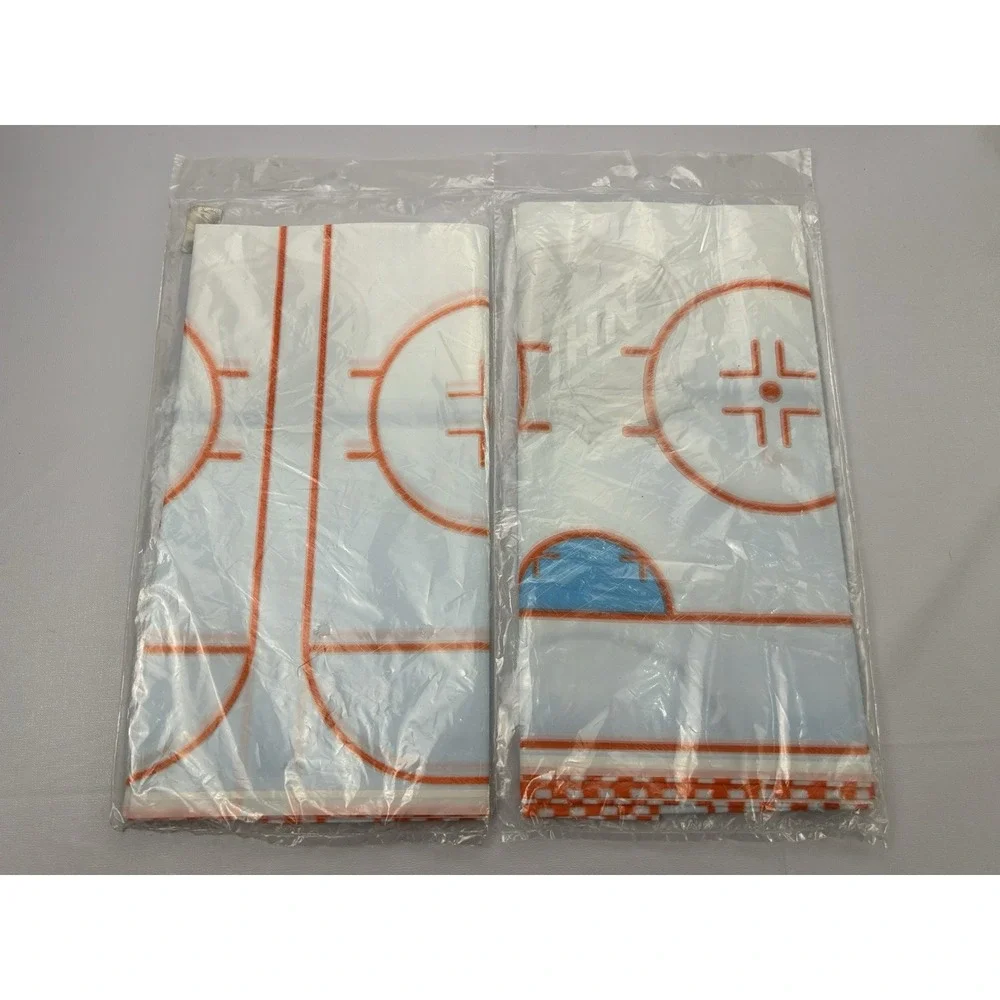 Vintage NHL Ice Time Hockey Tablecovers Lot 2 DesignWare Sealed NOS 54x102 USA